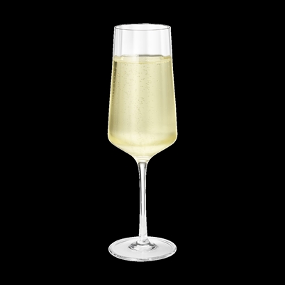 Georg Jensen. 6 st. champagneglas & champagnesabel - Rek. 2028,-