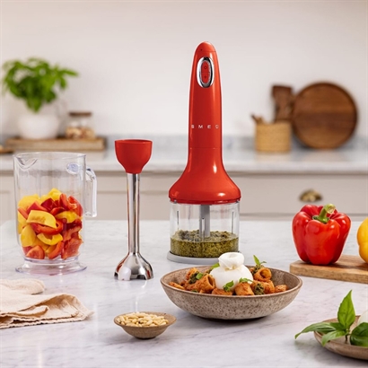 SMEG Stavmixer med utrustning. Italiensk toppkvalitet - 4 färger - Rekommenderat pris 1699,-