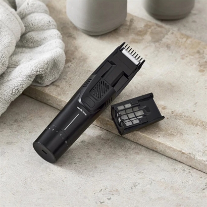 Nordic Sense Skäggtrimmer med sug, Svart- Rekommenderat utpris 599,-
