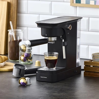 Nordic Sense Espressomaskin, Svart - Rekommenderat pris 1.299,-