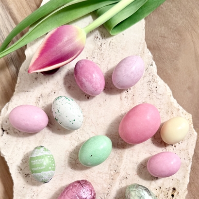 Rustik bomullspåse med Luksus Påskeblanding 600 gram