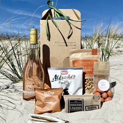 Sommarpresent med Alkoholfri Rabarber cider och massor av läckra snacks