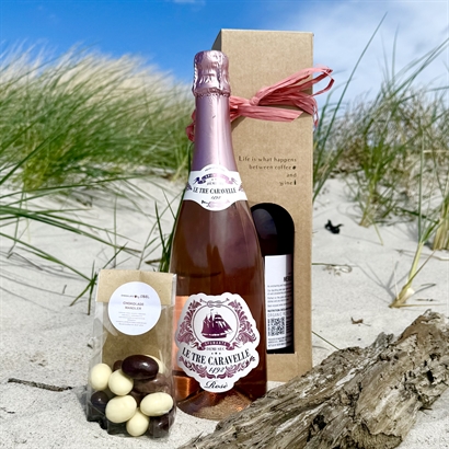 Sommarpresent med Rosé Spumante och Italienska Chokladmandlar