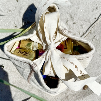 Rustik bomullspåse med Italiensk Choklad Passion 400 gram