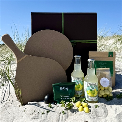 Alkoholfritt strandkit med läckra snacks