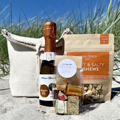 Pique Bomullspåse med Rosé Prosecco och Snacks