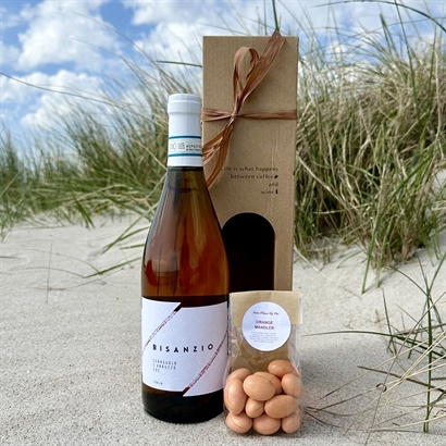Rosé sommarpresent med läckra italienska chokladmandlar