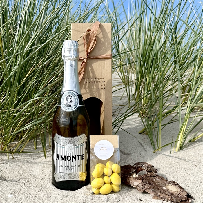 Sommarpresent med Italiensk Spumante och Amalfi Chokladmandlar