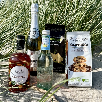Sommarpresent - Arancello Spritz Kit med läckra Snacks
