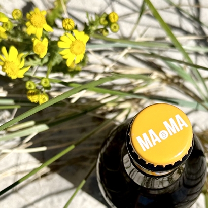 Sommarpresent med 75 cl italiensk öl och ekologiska cashewnötter