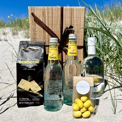Gin & Tonic Kit med Amalfimandlar och läckra Snacks