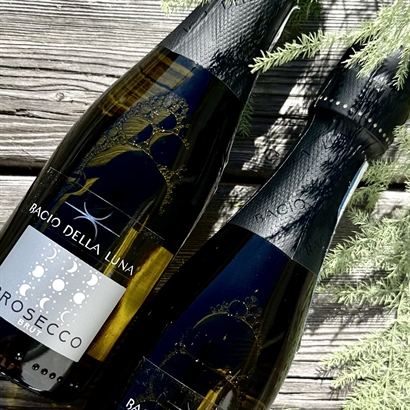 Bambulåda med Prosecco, Belgiska Gourmet Dessertchoklad och Macarons