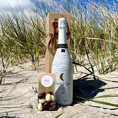 Sommarpresent med Alkoholfri Spumante och Italienska Chokladmandlar