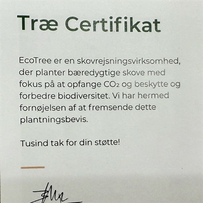 Plantera ett träd - Jutekorg med Lyxig Chokladblandning 400 gram