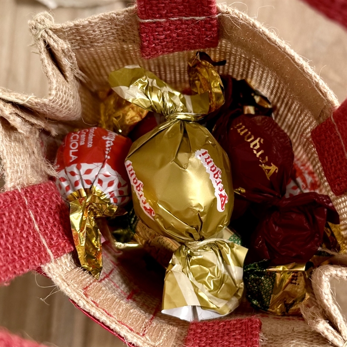 Blandade godsaker 1000 gram i jutepåse