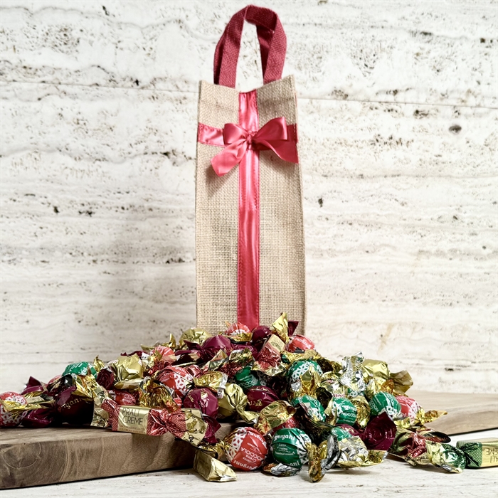 Blandade godsaker 2000 gram i jutesäck