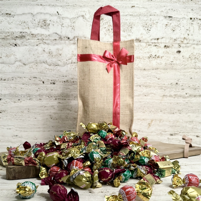 Blandade godsaker 2500 gram i jutesäck