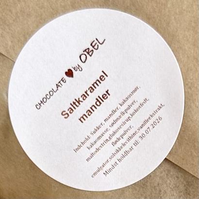 Italienska salt & karamellmandlar i bambulåda – 450 gram