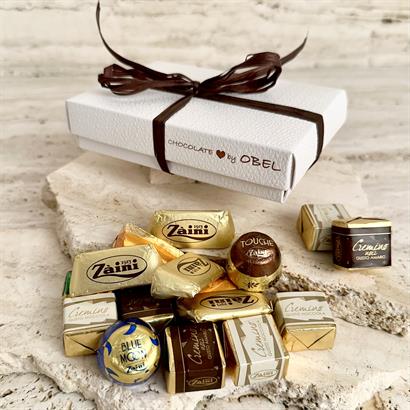Italiensk chokladpassion i präglad vit ask – 160 gram