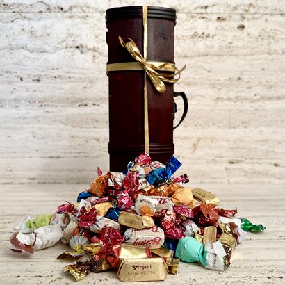 Skattkista fylld med 750 gram lyxchokladblandning