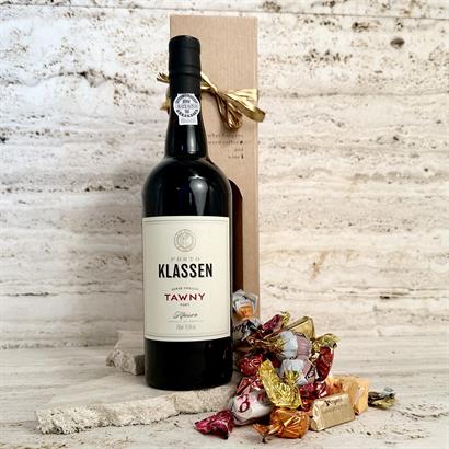 Portvin Klassen Port Tawny & 200 gram lyxig chokladblandning