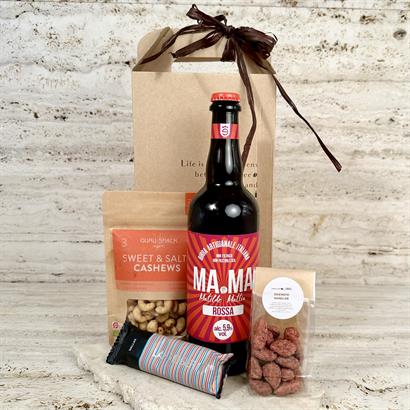 Öl företagsgåva med Mama Rossa och snacks – En Exklusiv Smakupplevelse