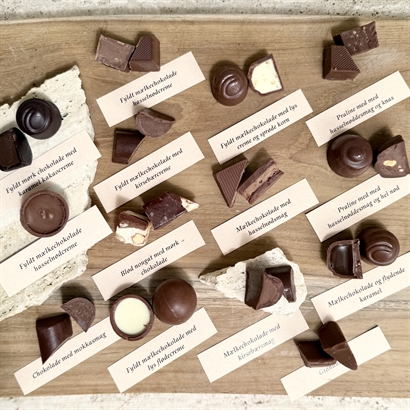 Organic julpåse med 200 gram lyxig chokladblandning