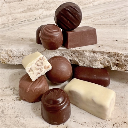  Bülow Lakrids, gräddkola & lyxig chokladblandning i glad jul säck