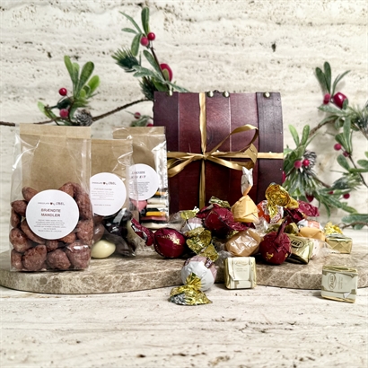  Brända mandlar, lakritskonfekt & lyxig chokladblandning i skattkista