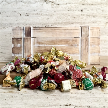 Skattkista fylld med 2000 gram lyxig chokladblandning