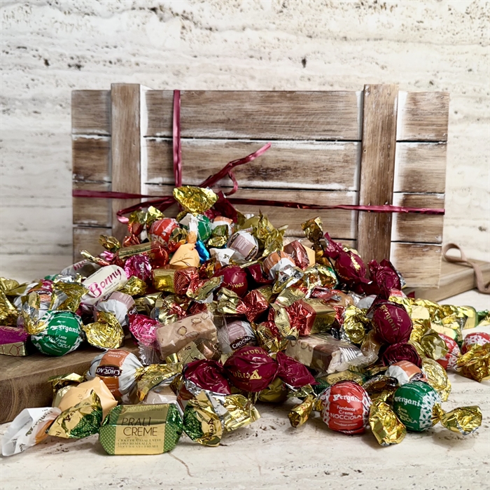 Skattkista fylld med 5000 gram lyxig chokladblandning