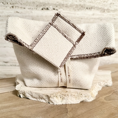 Rustik bomullspresentpåse med Lyxig Påskblandning 500 gram