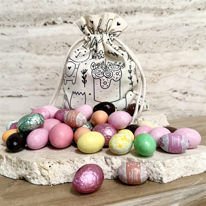 Ekologisk Påskpåse med Påsktryck och Lyxig Påskblandning 400 gram