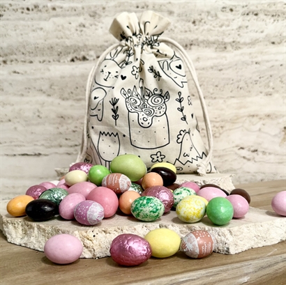 Ekologisk Påskpåse med Påskmönster och Lyxig Påskblandning 500 gram