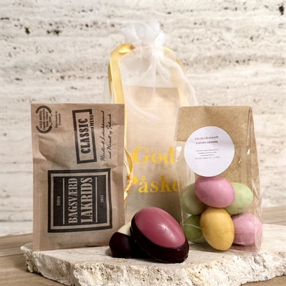 Glad påskpåse - Stora danska påskägg, Anthon berg och Bagsværd lakrits