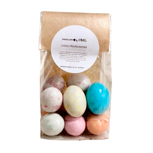 chocolate by OBEL - 15 x 90 gram italienska påskägg med 6 varianter