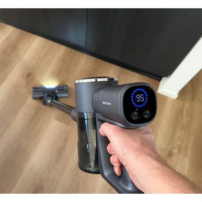 Nordic Sense Sladdlös dammsugare Dark Grey - Rekommenderat pris 1.499,-