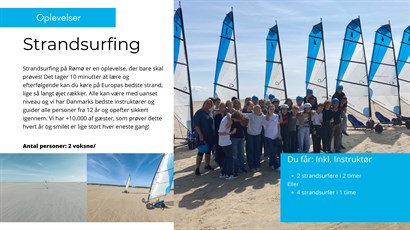 Skønne aktive oplevelser i naturen  - Vejledende udsalgspris op til 1499,- 