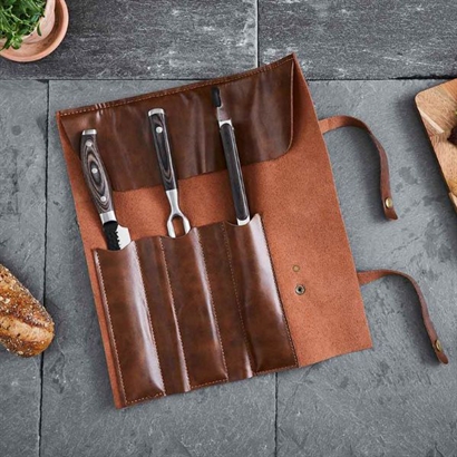 BBQ Set 3 delar i Läderväska - Rekommenderat Pris 999,-