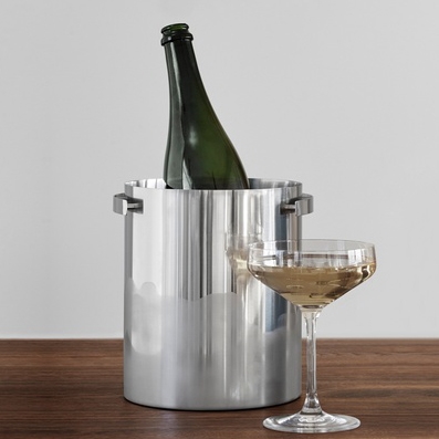 Arne Jacobsen Champagnekylare i stål. Rek. utpris 1.249,-